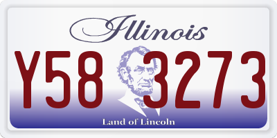 IL license plate Y583273