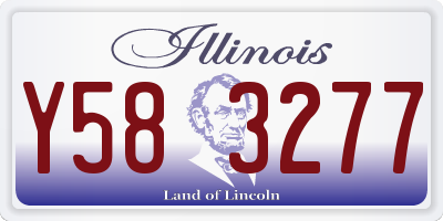 IL license plate Y583277