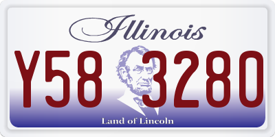 IL license plate Y583280