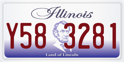 IL license plate Y583281