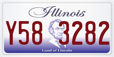 IL license plate Y583282