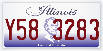 IL license plate Y583283