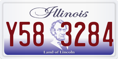 IL license plate Y583284