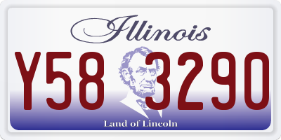 IL license plate Y583290