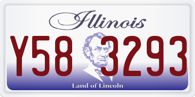 IL license plate Y583293