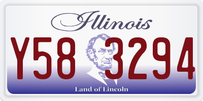 IL license plate Y583294