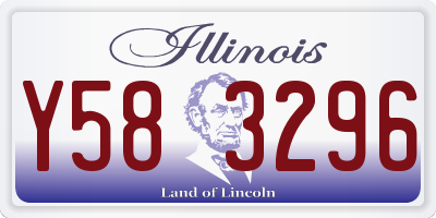 IL license plate Y583296
