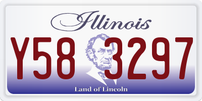 IL license plate Y583297