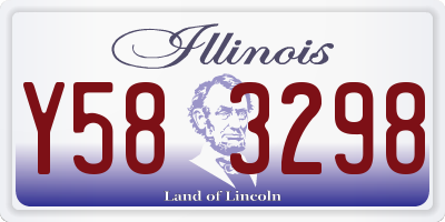 IL license plate Y583298
