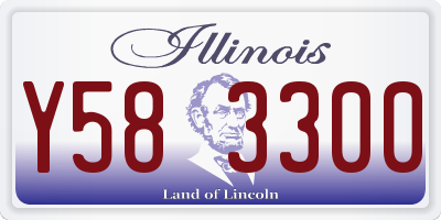 IL license plate Y583300