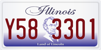 IL license plate Y583301