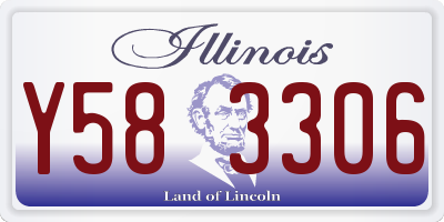 IL license plate Y583306