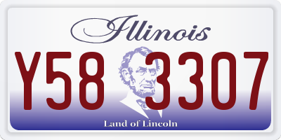 IL license plate Y583307