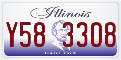 IL license plate Y583308