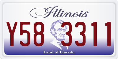 IL license plate Y583311