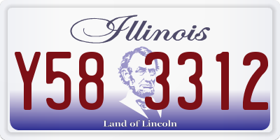 IL license plate Y583312