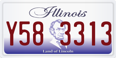 IL license plate Y583313