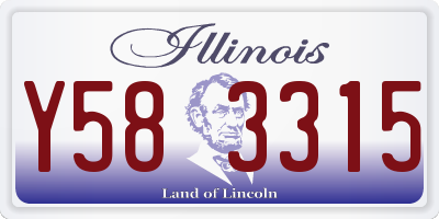 IL license plate Y583315