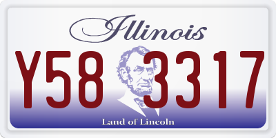 IL license plate Y583317