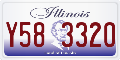 IL license plate Y583320