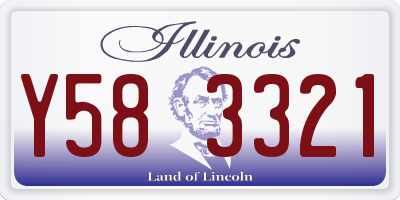 IL license plate Y583321