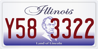 IL license plate Y583322