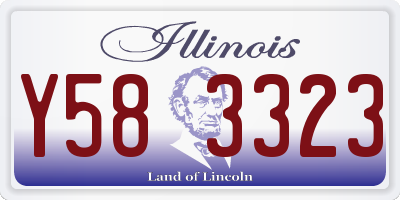IL license plate Y583323