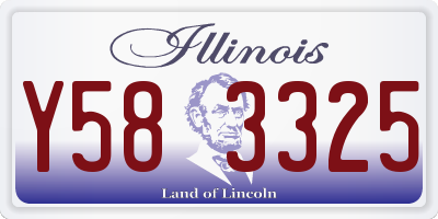 IL license plate Y583325