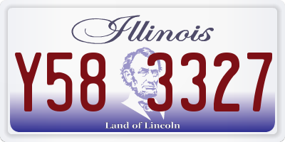 IL license plate Y583327