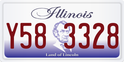 IL license plate Y583328
