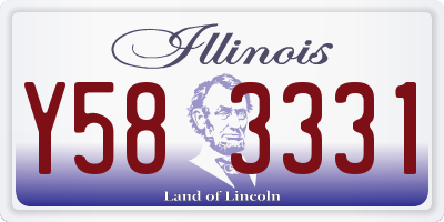 IL license plate Y583331