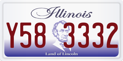IL license plate Y583332