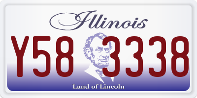IL license plate Y583338