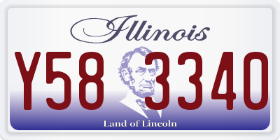 IL license plate Y583340