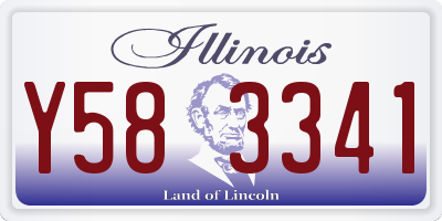 IL license plate Y583341