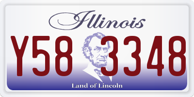 IL license plate Y583348