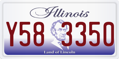 IL license plate Y583350