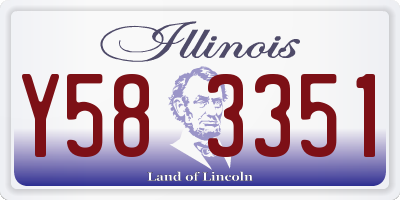 IL license plate Y583351