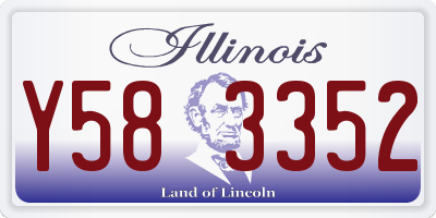 IL license plate Y583352