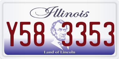 IL license plate Y583353