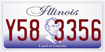 IL license plate Y583356