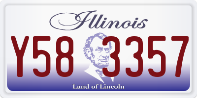 IL license plate Y583357