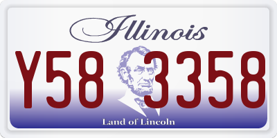 IL license plate Y583358