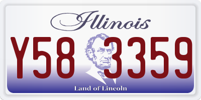 IL license plate Y583359