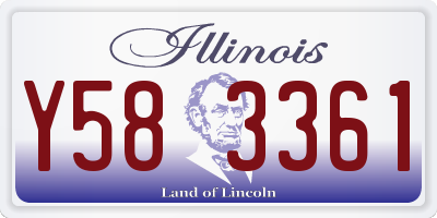 IL license plate Y583361