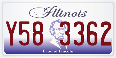 IL license plate Y583362