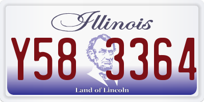 IL license plate Y583364