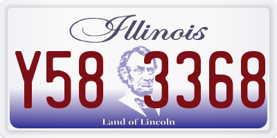 IL license plate Y583368
