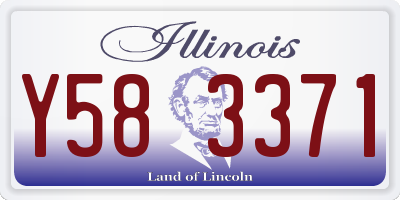 IL license plate Y583371