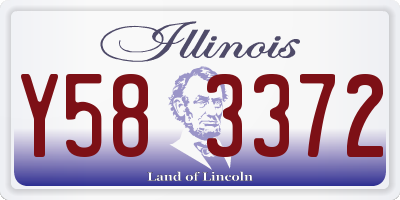 IL license plate Y583372